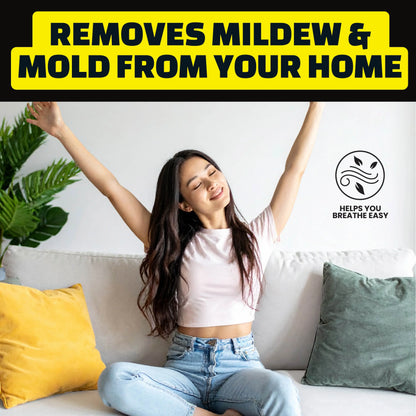 Multi-surface cleaner for mold, mildew, and stubborn grime. Works indoors and outdoors on brick, driveways, siding, bathtubs, fences, ceilings, and sidewalks.